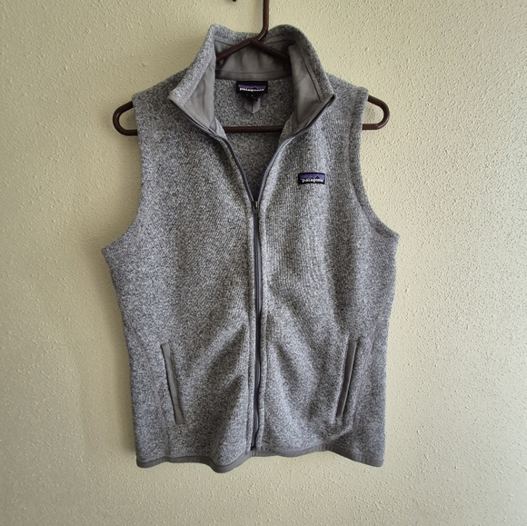 Patagonia Tops - Patagonia Womens Better Sweater Gray Vest Size Large